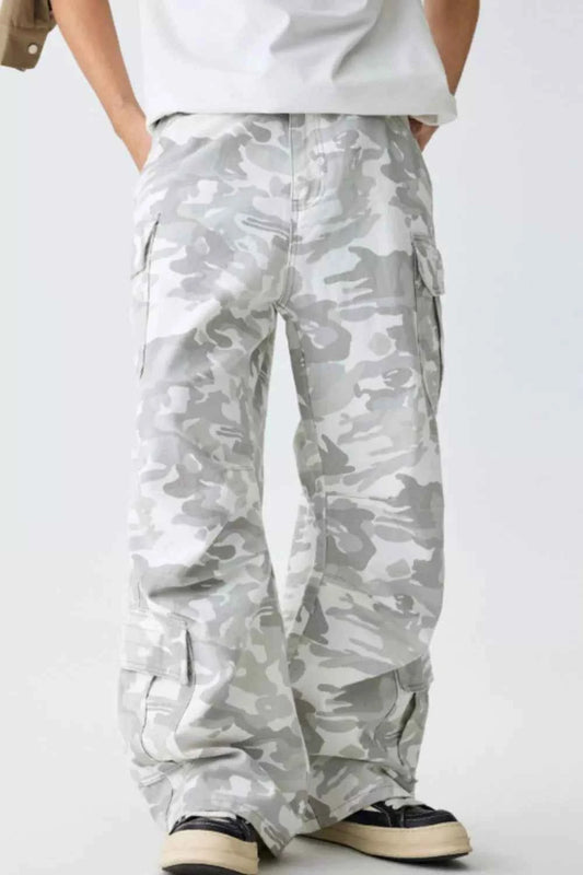 Men's Relaxed Fit Camo Cargo Pants